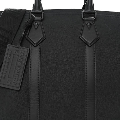 Louis Vuitton Calfskin Lockit Tote Black 7 of 9