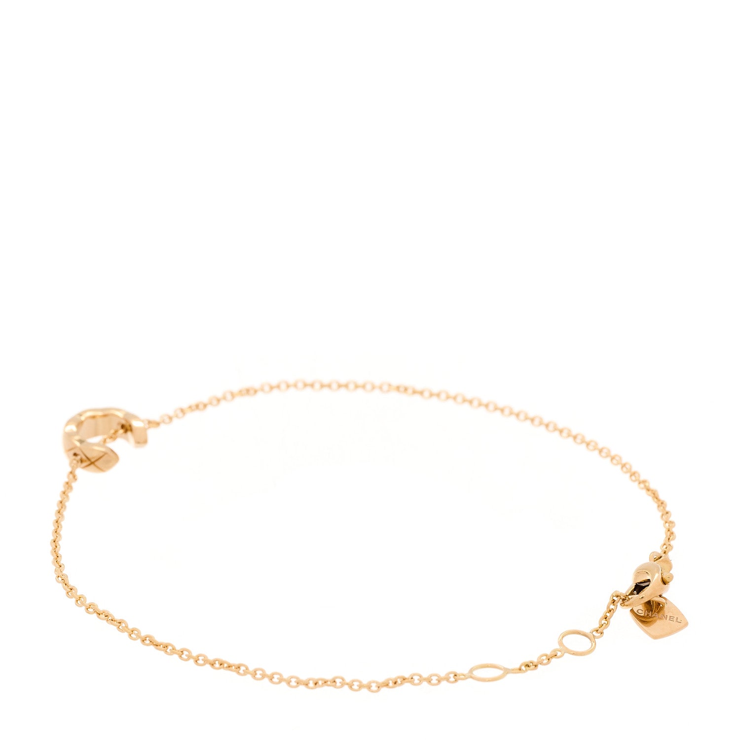 Chanel 18K Yellow Gold Coco Crush Station Bracelet 3 of 6
