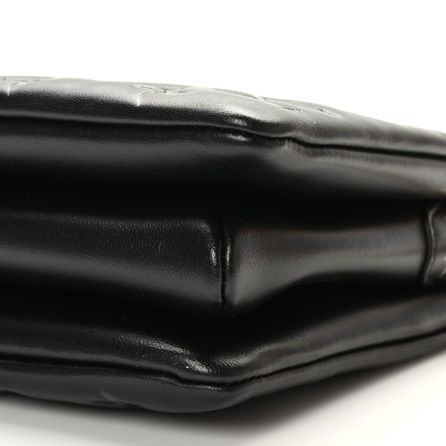 Lambskin Embossed Monogram Coussin BB Black