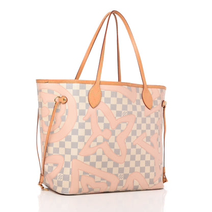 Louis Vuitton Damier Azur Tahitienne Neverfull MM 3 of 10