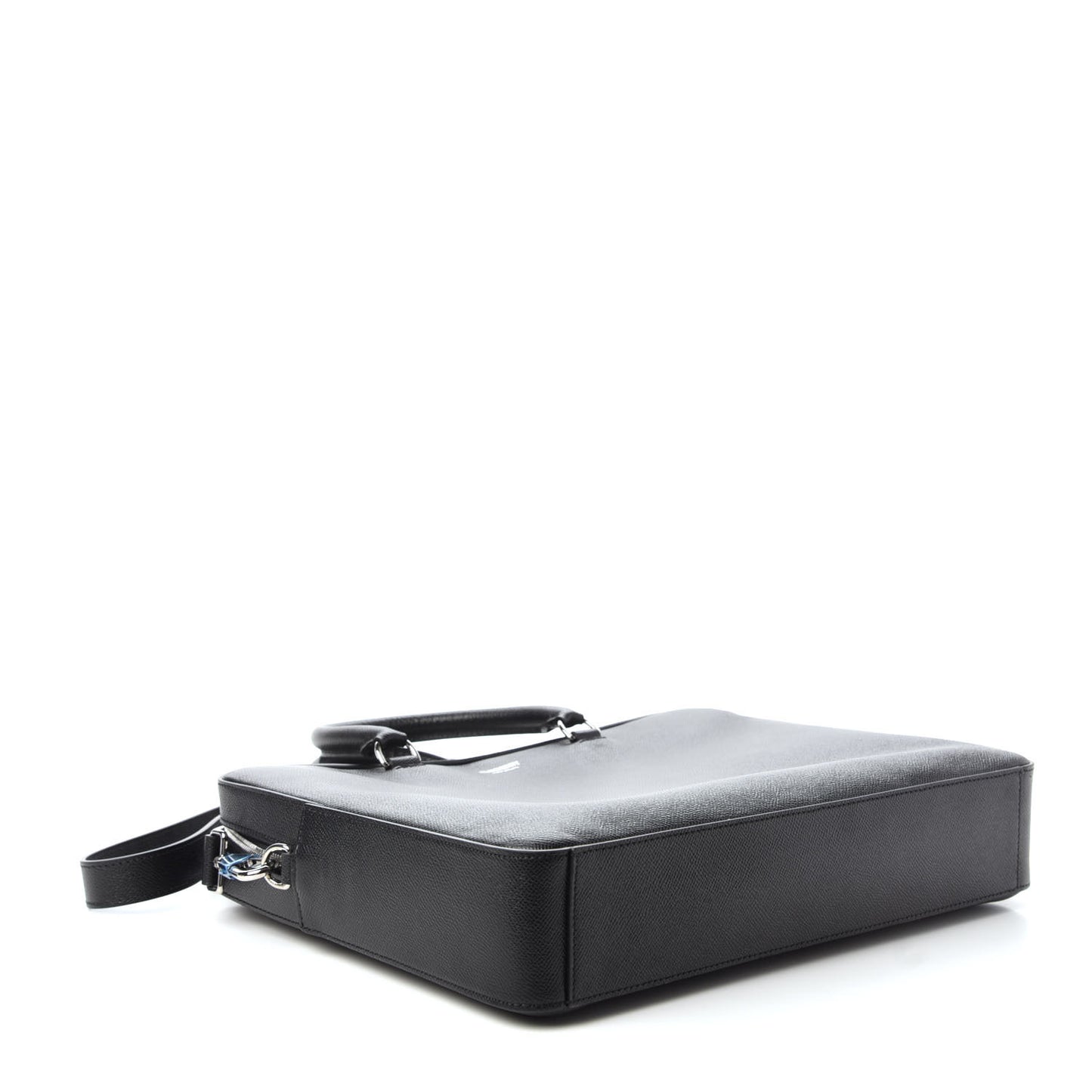Grainy Calfskin Briefcase Black