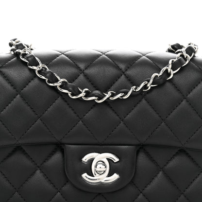 Chanel Lambskin Quilted Mini Rectangular Flap Black 5 of 10