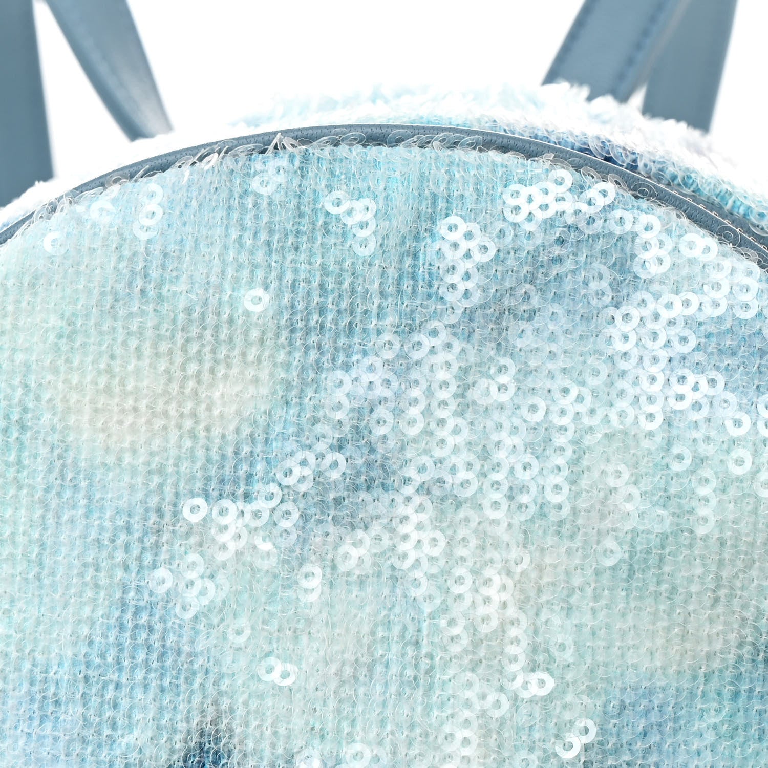 Chanel Sequin Tri-color Waterfall Backpack Light Blue 8 of 12