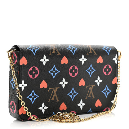 Louis Vuitton Game On Felicie Chain Wallet Black 4 of 13