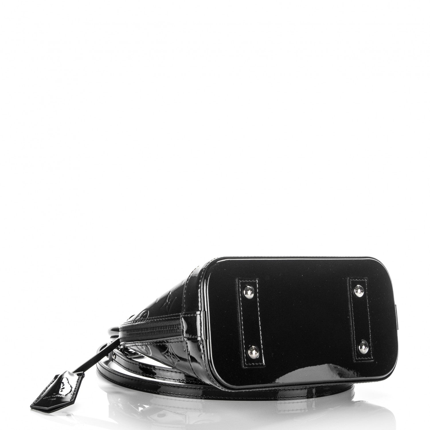 Louis Vuitton Vernis Alma BB Noir Magnetique 4 of 6