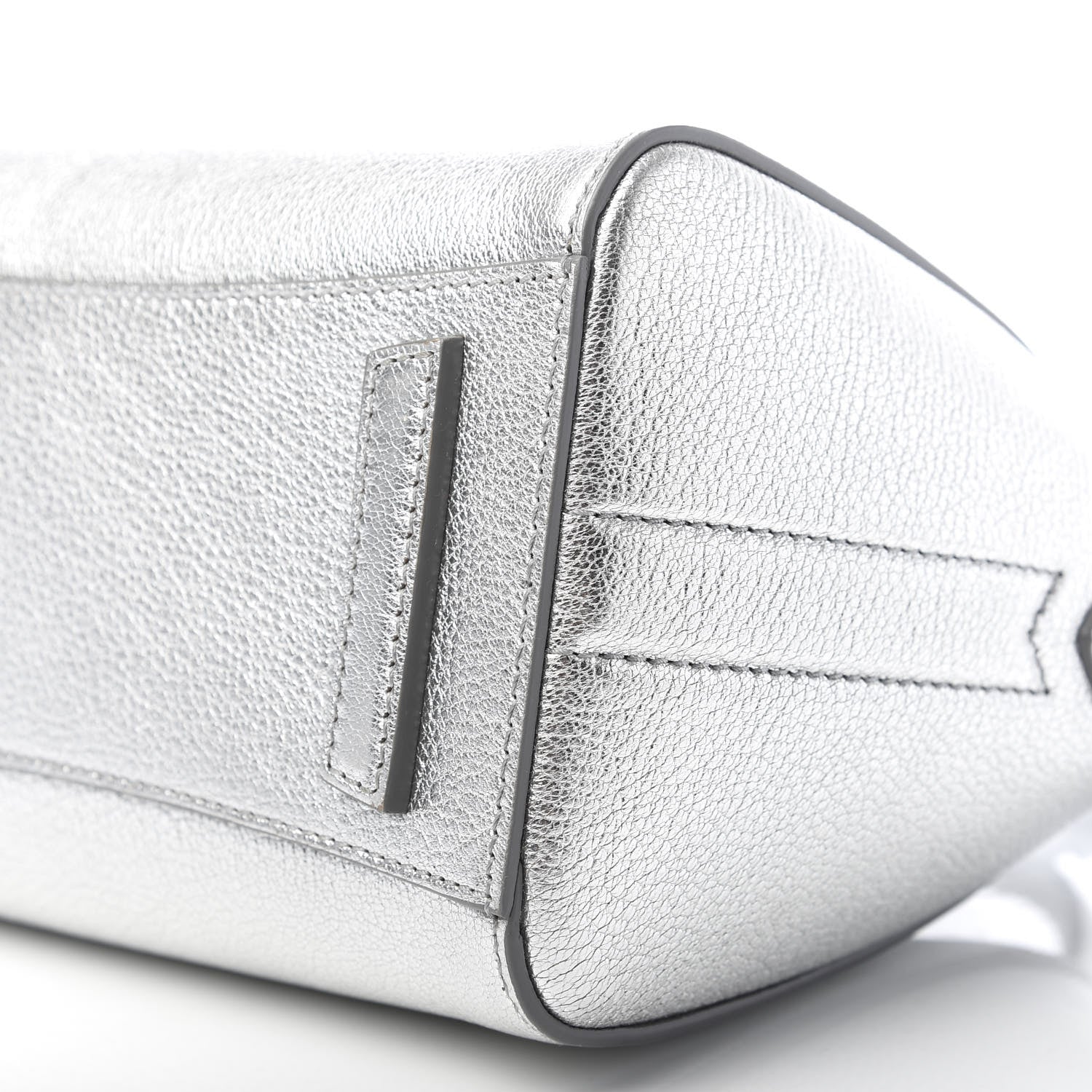 Givenchy Metallic Sugar Goatskin Mini Antigona Silver 9 of 10