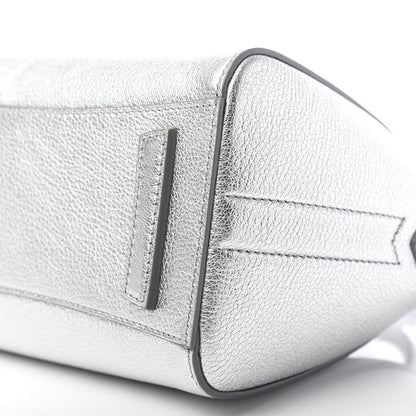 Givenchy Metallic Sugar Goatskin Mini Antigona Silver 9 of 10