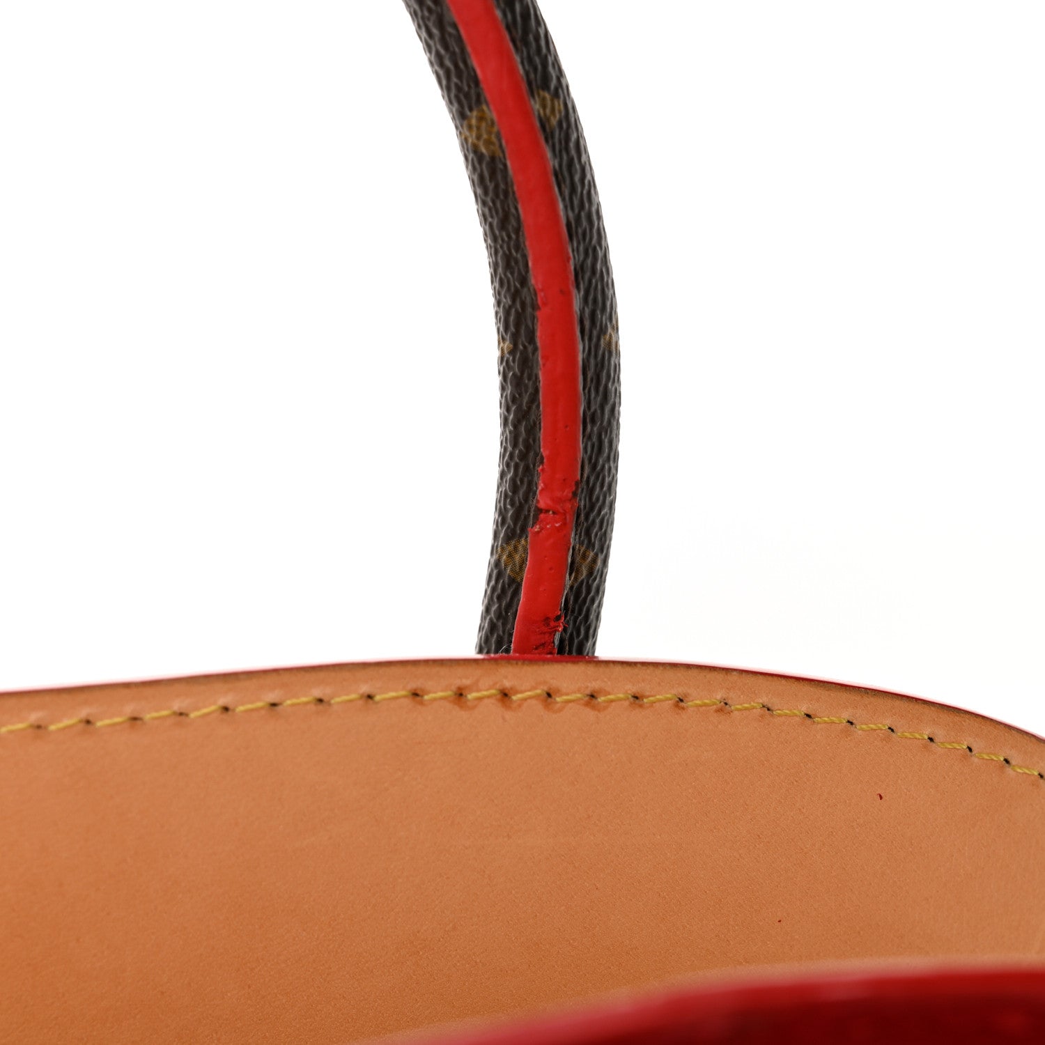 Louis Vuitton Monogram Calf Hair Spikes Iconoclasts Christian Louboutin Tote Red 13 of 13