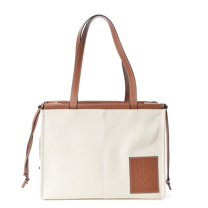 Loewe Canvas Calfskin Cushion Tote Beige 1 of 10