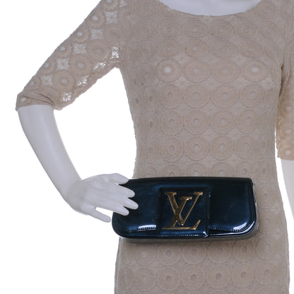 Louis Vuitton Patent Sobe Clutch Blue Infini 2 of 7