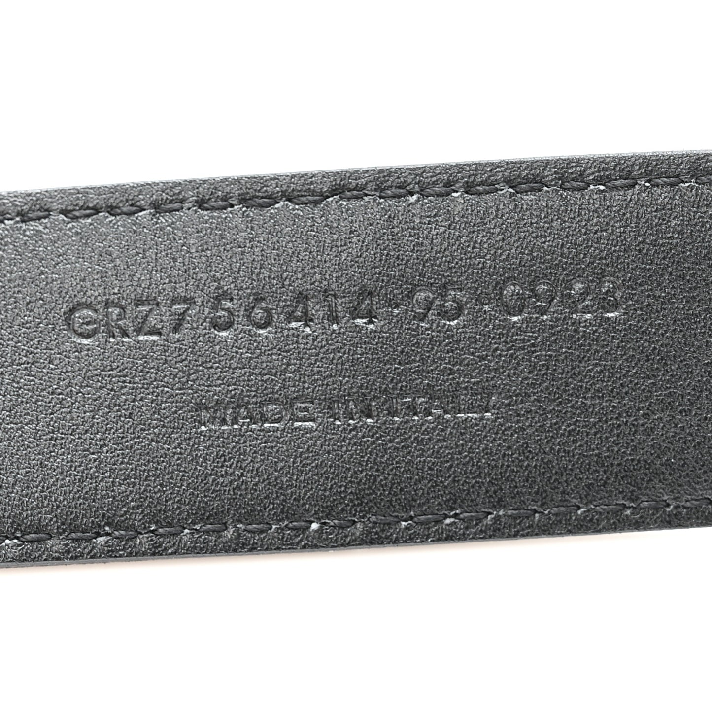 Brushed Calfskin Folk Buckle Belt 95 38 Black