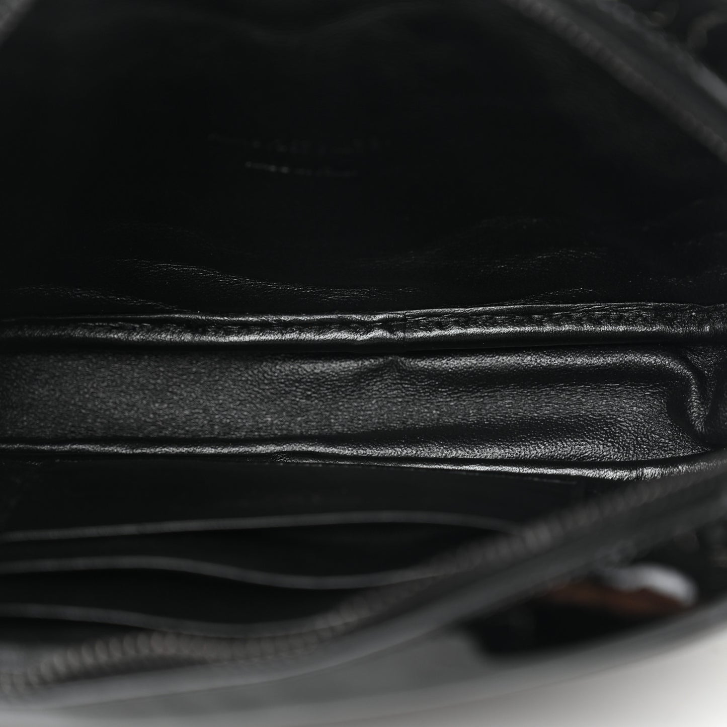 Patent Calfskin Matelasse Monogram Mini Lou Camera Bag Black
