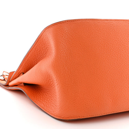 Hermes Taurillon Clemence Jypsiere 34 Orange 9 of 12