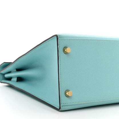 Hermes Epsom Kelly Sellier 28 Bleu Atoll 8 of 10