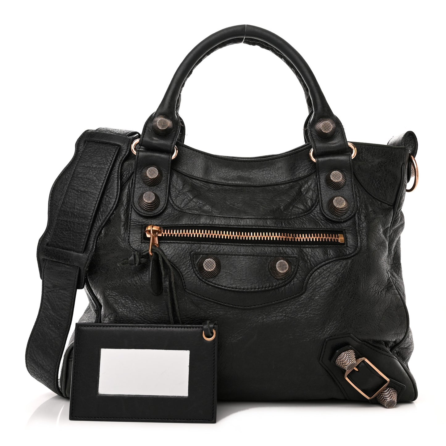Agneau Giant 21 Rose Gold Hardware Velo Black