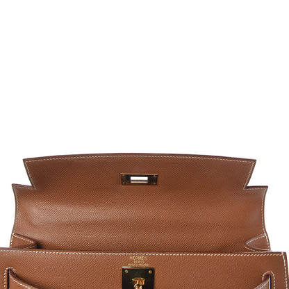 Hermes Epsom Kelly Sellier 28 Gold 15 of 41