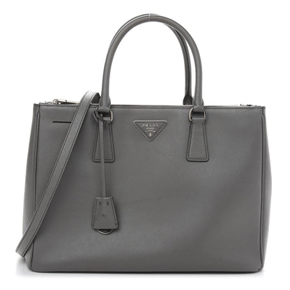 Prada Saffiano Medium Galleria Double Zip Tote Marmo 1 of 12