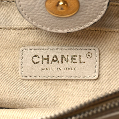 Chanel Grained Calfskin Medium Bi-Color Neo Executive Shopper Tote Black Beige 7 of 11