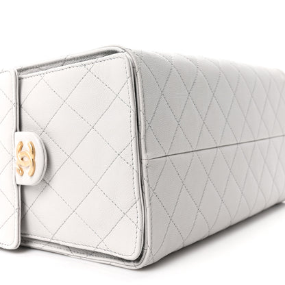 Chanel Caviar Quilted Medium Chanel 25 Handbag Light Gray 10 of 11