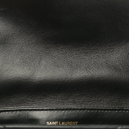 Saint Laurent Calfskin Y Quilted Monogram Toy Loulou Crossbody Bag Black 10 of 12
