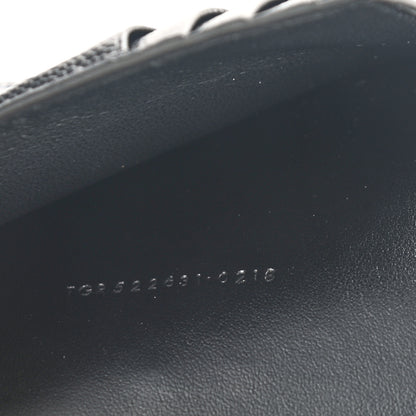 Saint Laurent Grain De Poudre Matelasse Chevron Small Monogram Passport Case Black 6 of 6
