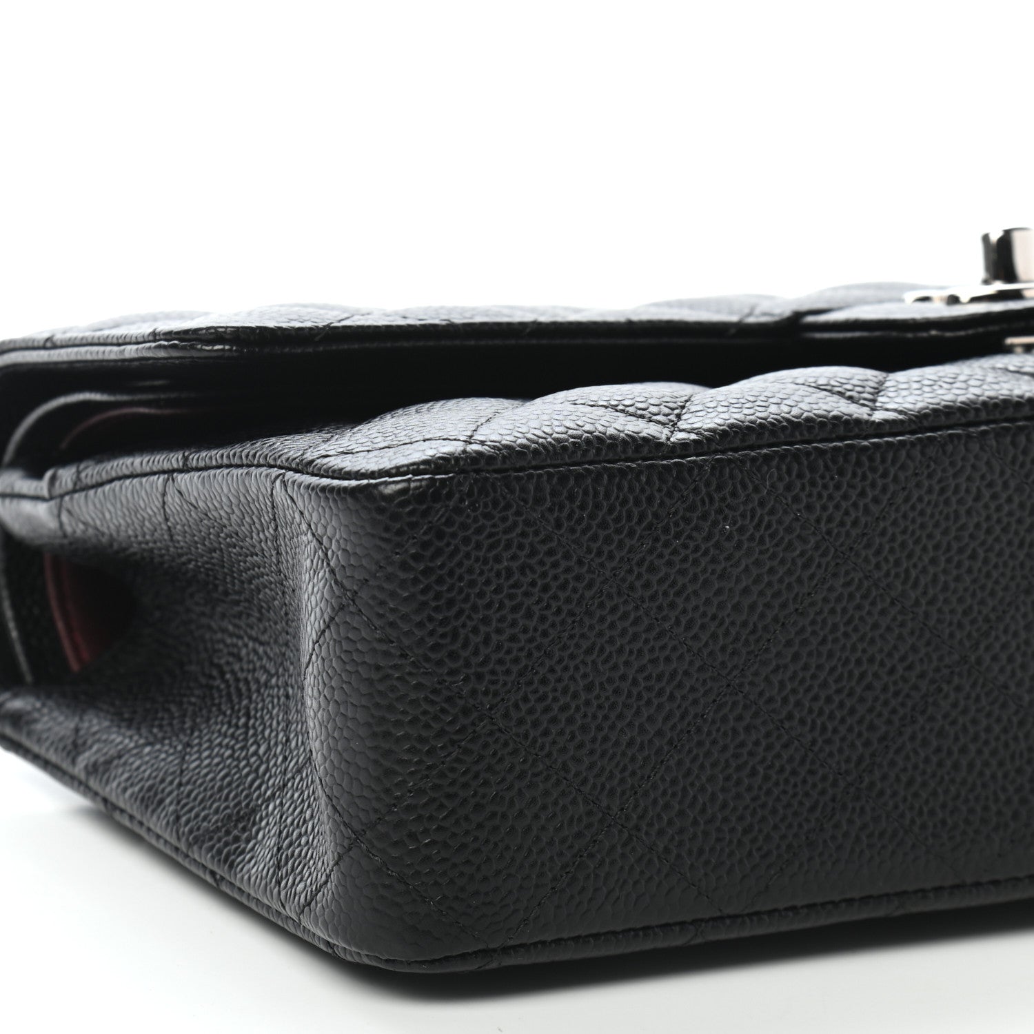 Chanel Caviar Quilted Medium Double Flap Black 8 of 9