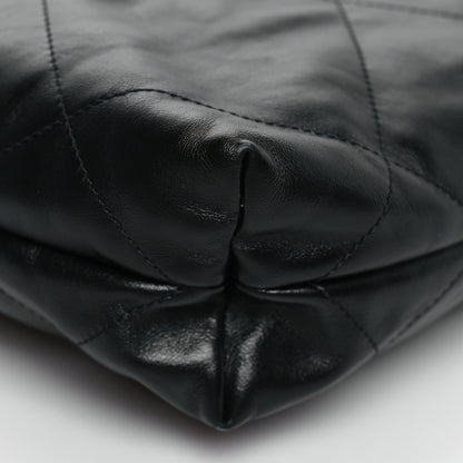 Chanel Shiny Calfskin Quilted Small Chanel 22 Black 10 of 11