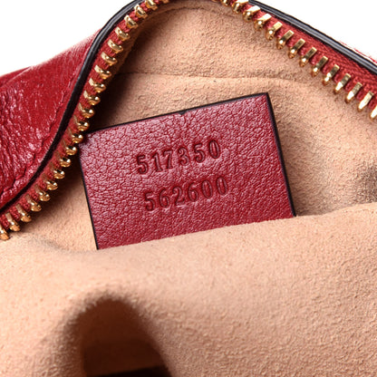 Gucci Suede Calfskin Web Mini Ophidia Shoulder Bag New Blue Romantic Cherry 7 of 12