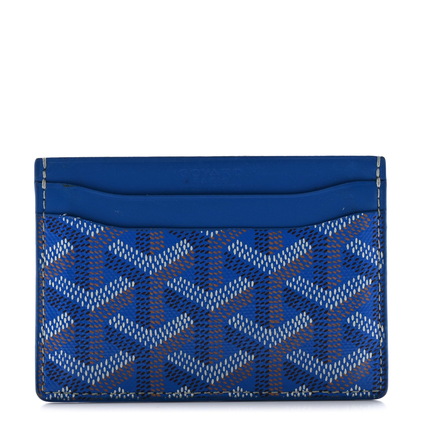 Goyardine Saint Sulpice Card Holder Sky Blue