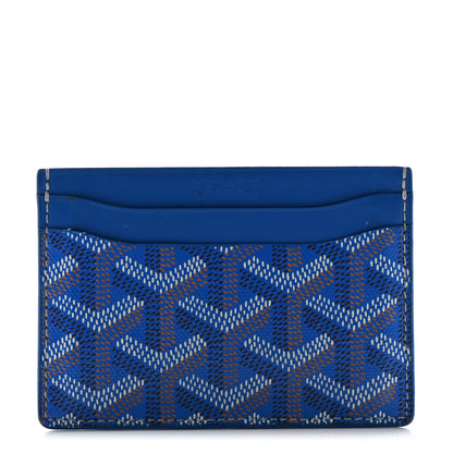 Goyard Goyardine Saint Sulpice Card Holder Sky Blue 1 of 12