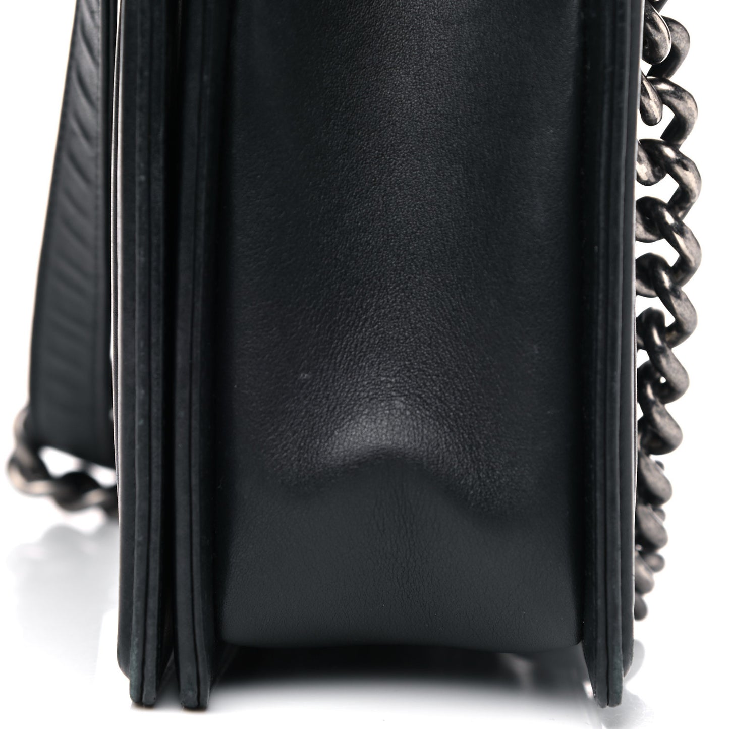Calfskin Quilted New Medium Boy Flap Black