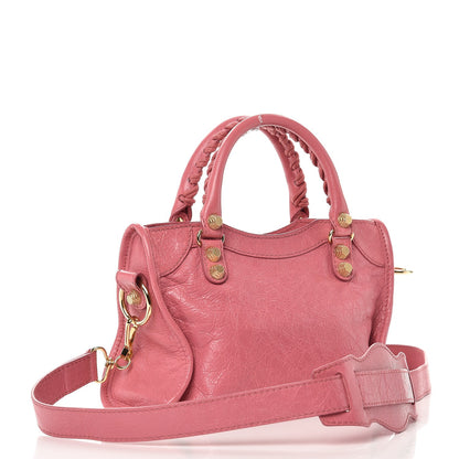 Balenciaga Agneau Giant 12 Gold Hardware Mini City Rose Hortensia 4 of 8