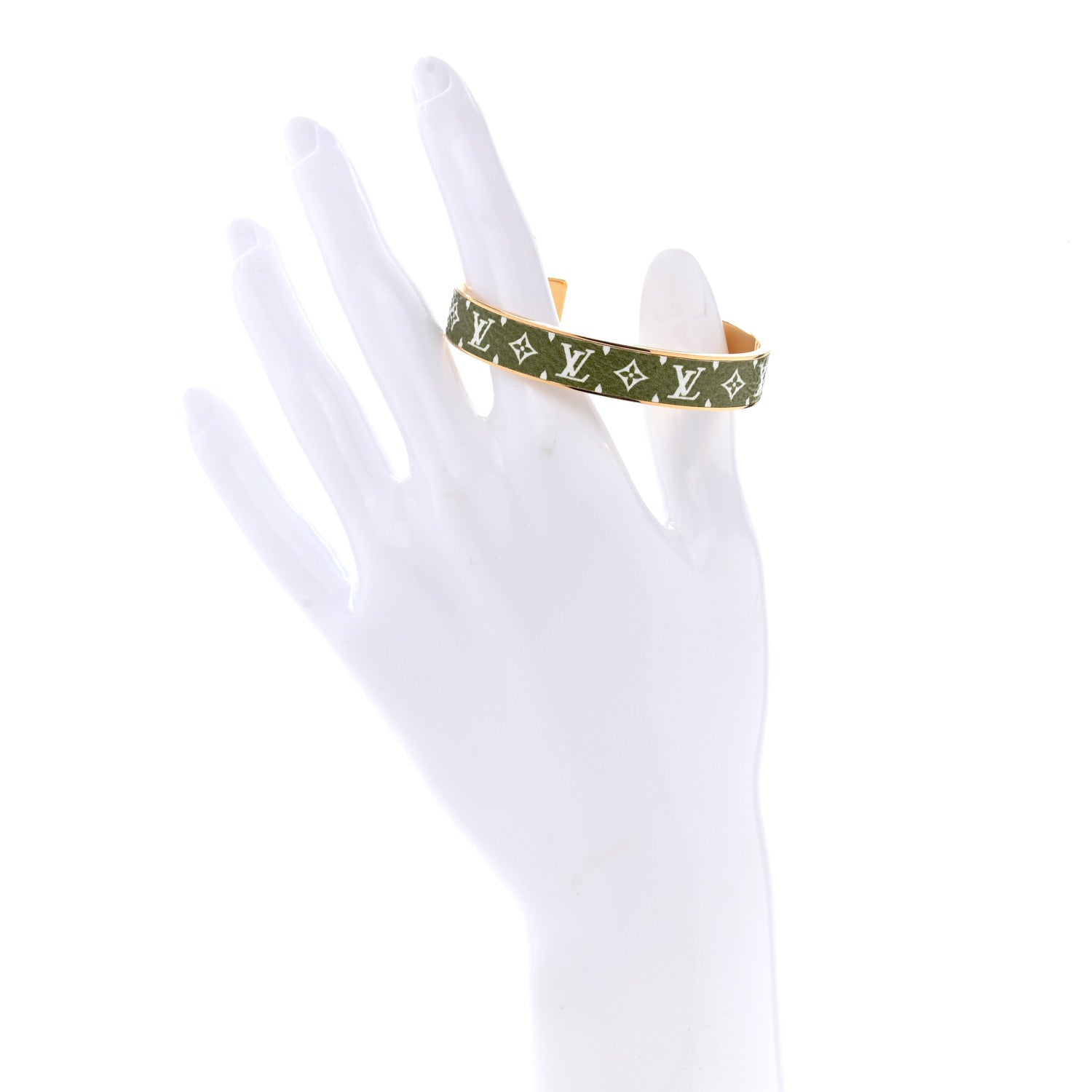 Louis Vuitton Palladium Monogram Nanogram Cuff S 2 of 6