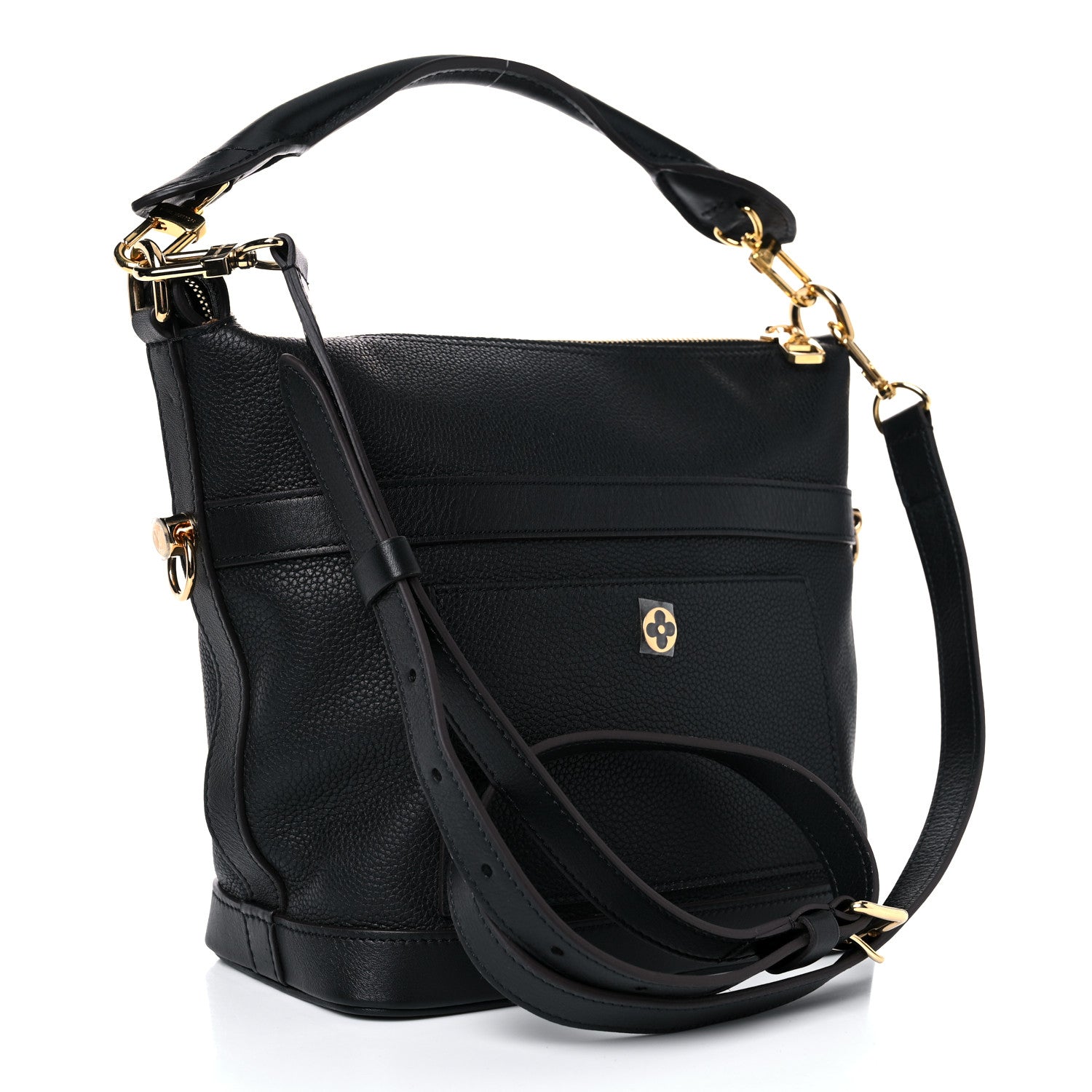 Louis Vuitton Grained Calfskin Cruiser PM Black 3 of 9