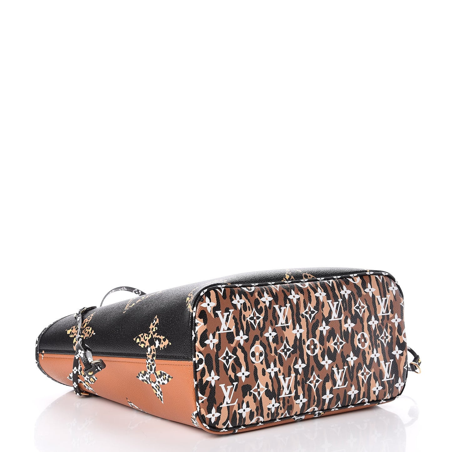 Monogram Giant Jungle Neverfull MM Black