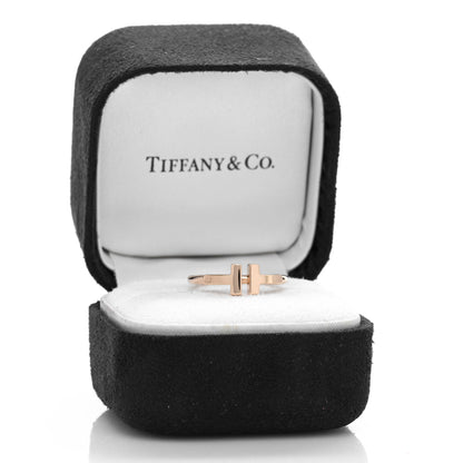 Tiffany 18K Yellow Gold T Wire Ring 48 4.5 5 of 5