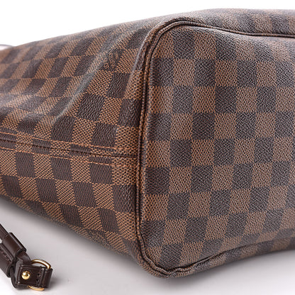 Louis Vuitton Damier Ebene Neo Neverfull MM Rose Ballerine 9 of 17