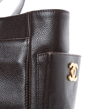 Chanel Caviar Shopper Tote Brown 13 of 15