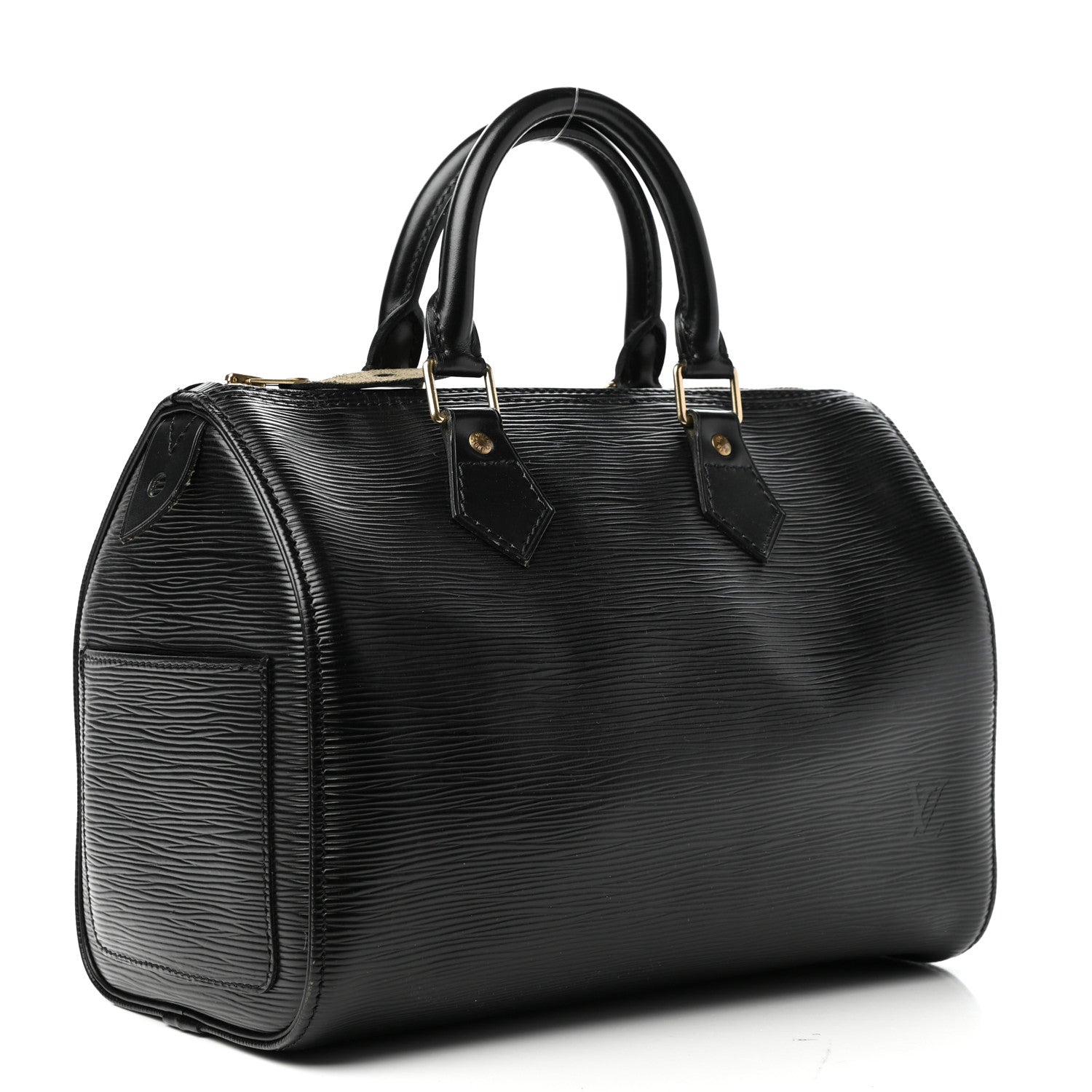 Louis Vuitton Epi Speedy 25 Black 3 of 9