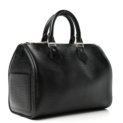 Louis Vuitton Epi Speedy 25 Black 3 of 9