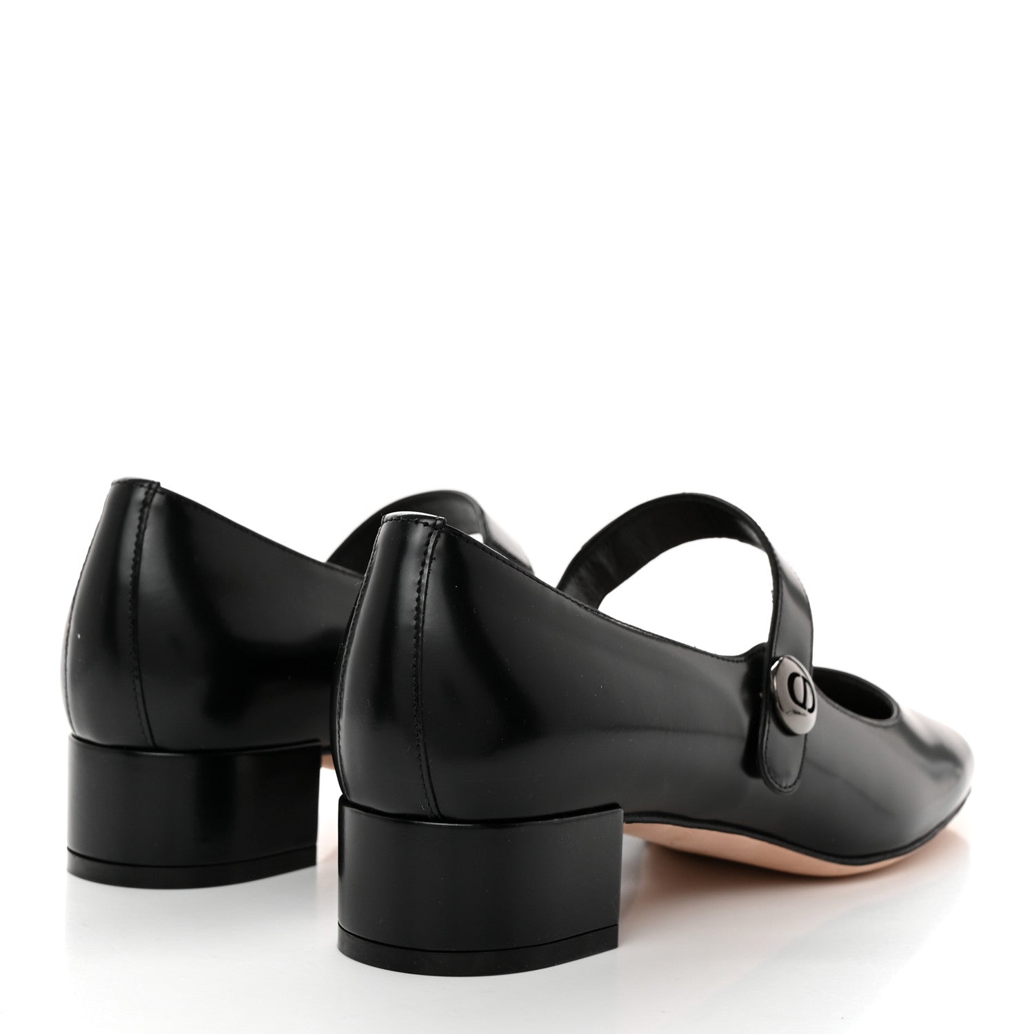 Christian Dior Brushed Calfskin Uniform 30mm Pumps 38 Black 4 of 8
