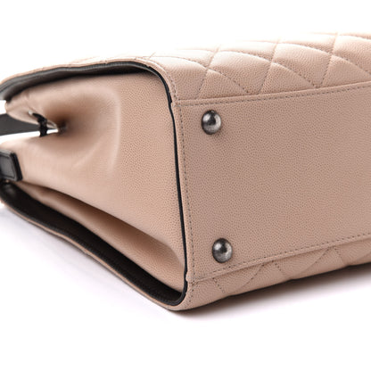 Chanel Caviar Quilted Medium CC Bucket Bag Beige 8 of 10