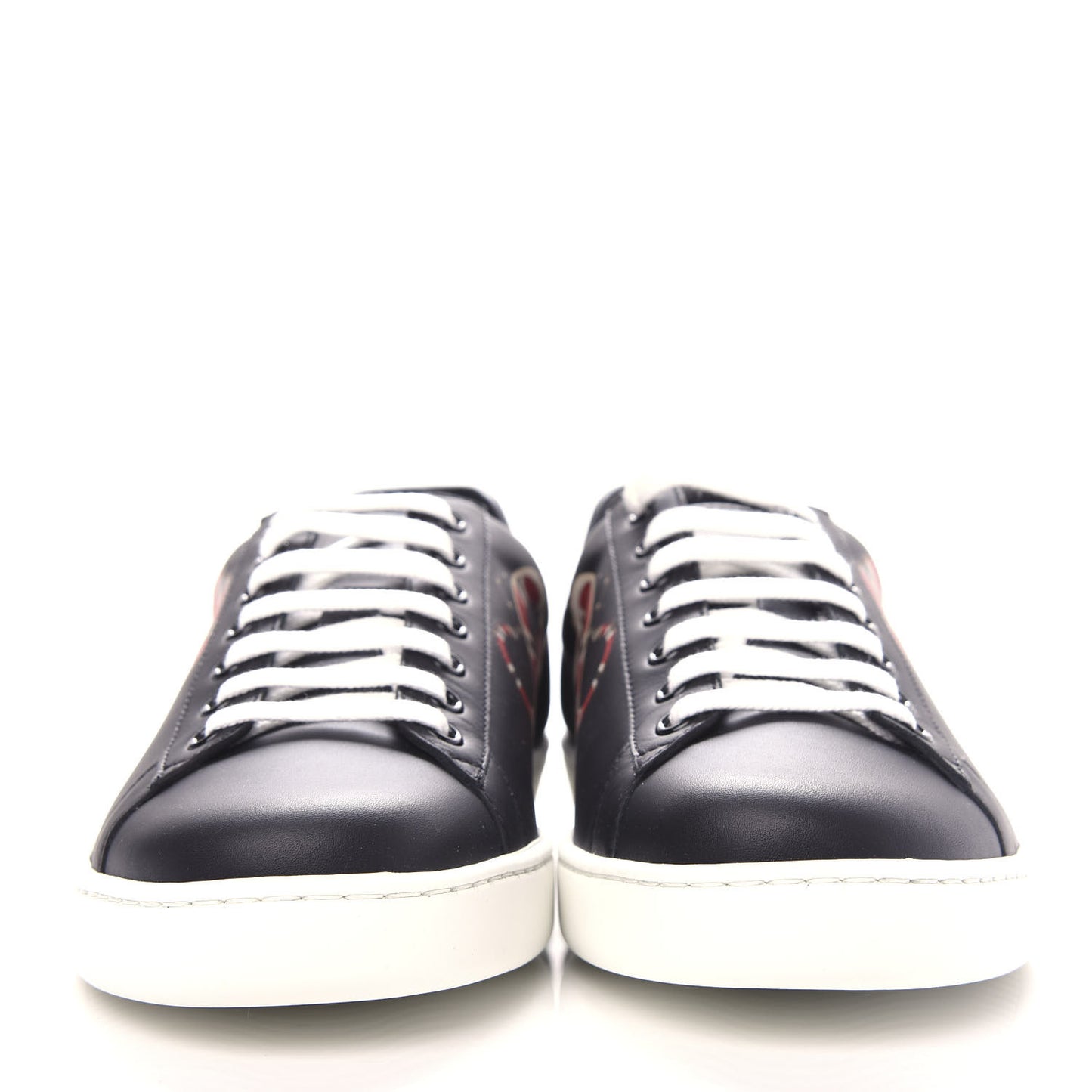 Calfskin Kingsnake Mens Ace Sneakers 8 Black Multicolor