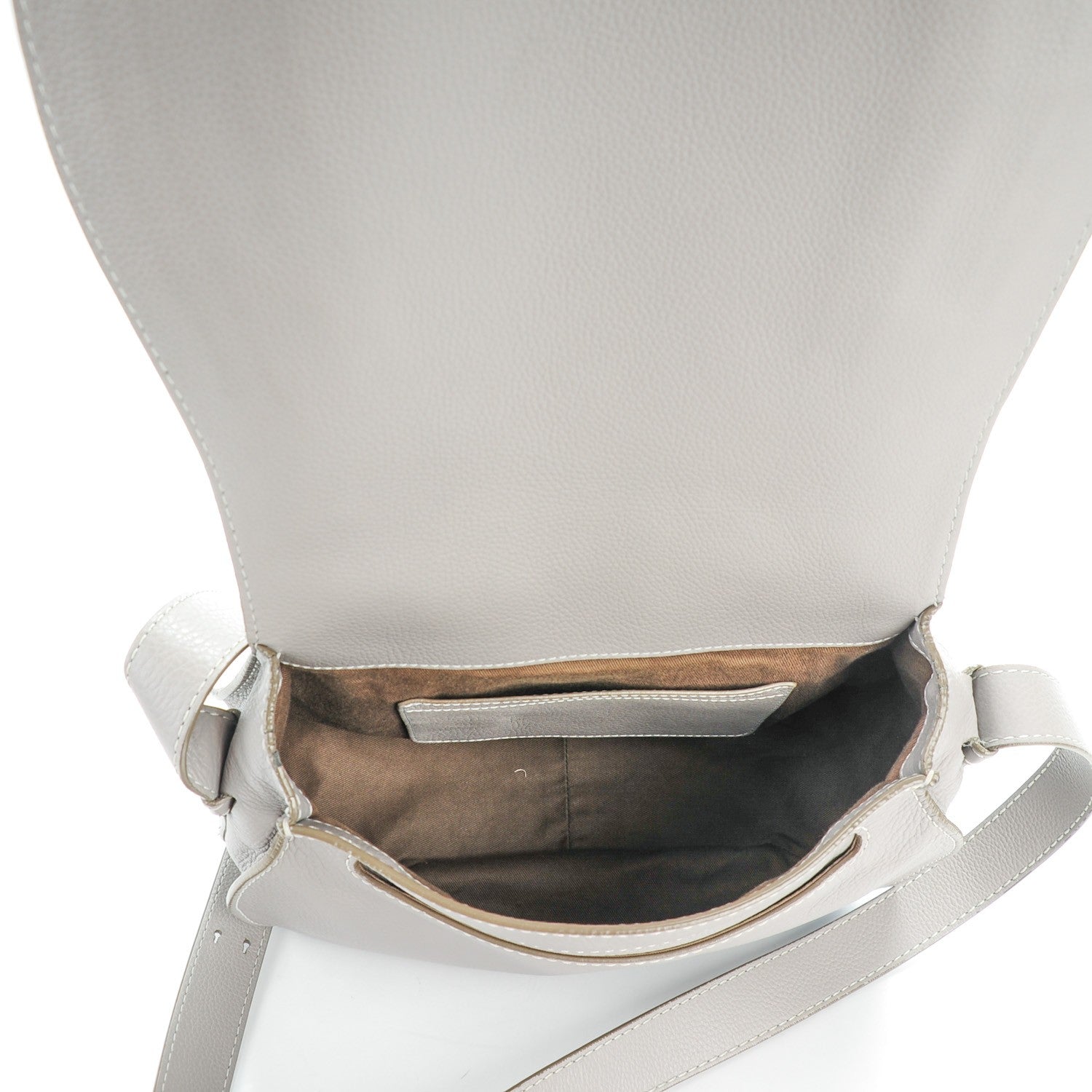 Chloe Calfskin Medium Marcie Round Crossbody Bag Cashmere Grey 5 of 9
