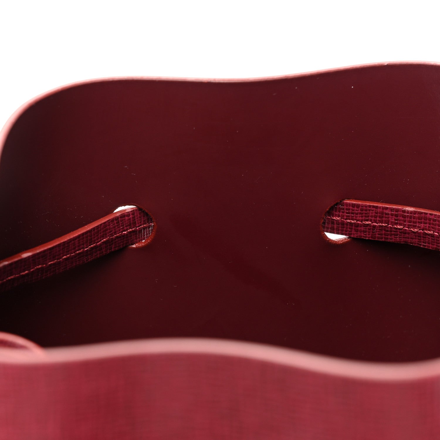 Mansur Gavriel Saffiano Mini Bucket Bag Claret 10 of 10