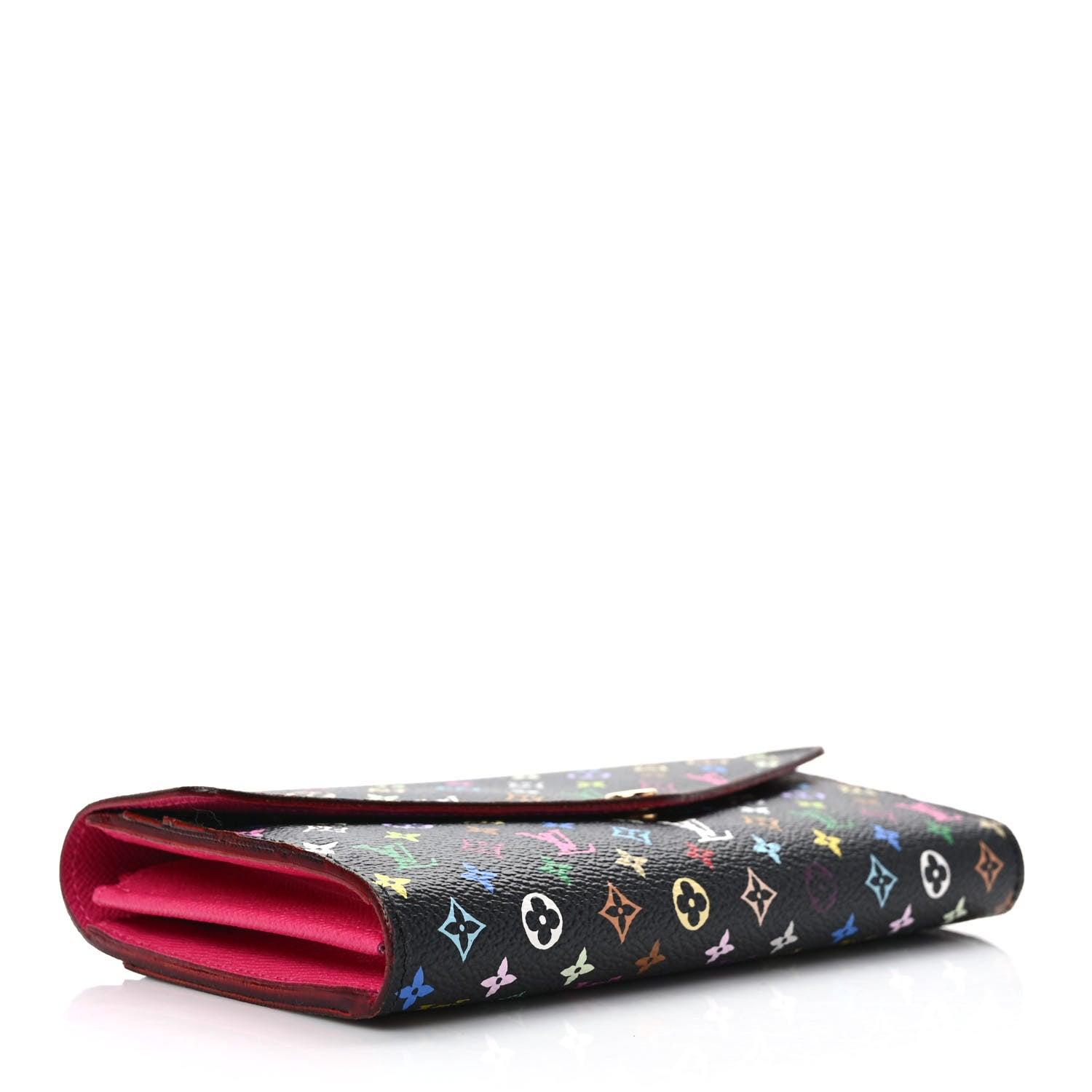 Louis Vuitton Monogram Multicolor Sarah Wallet NM Black Grenade 4 of 6