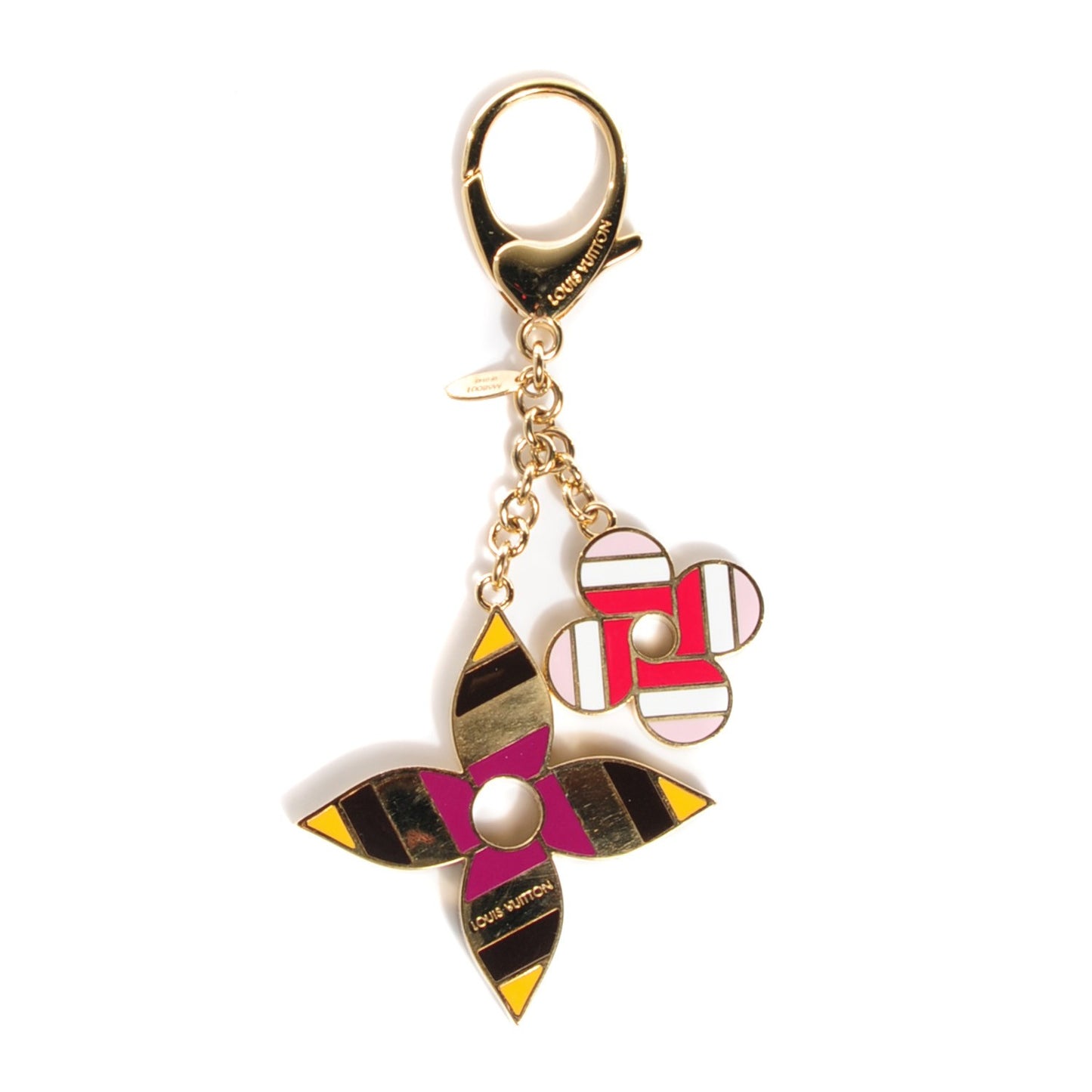 Enamel Pop Flowers Bag Charm