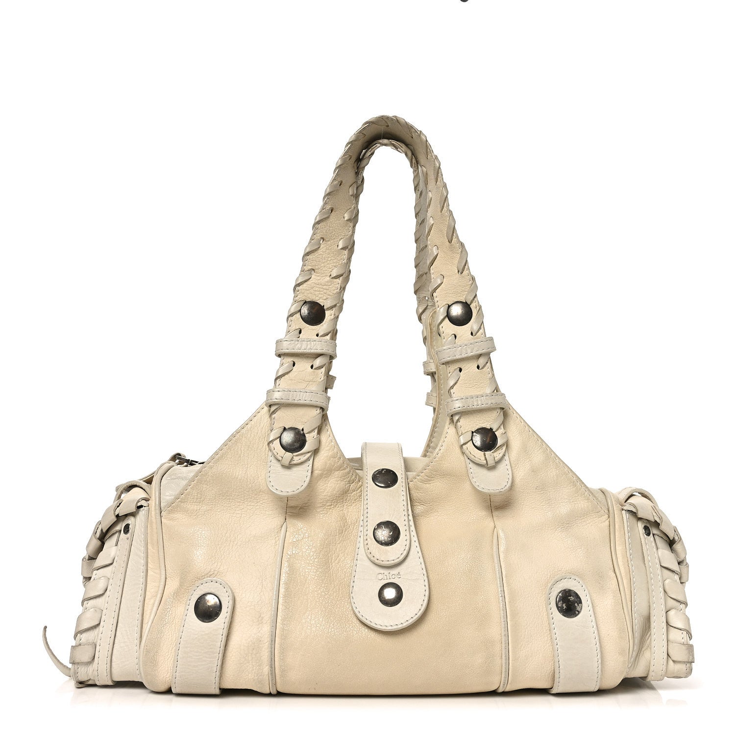Chloe Calfskin Silverado Shoulder Bag Ivory 1872425 – FASHIONPHILE