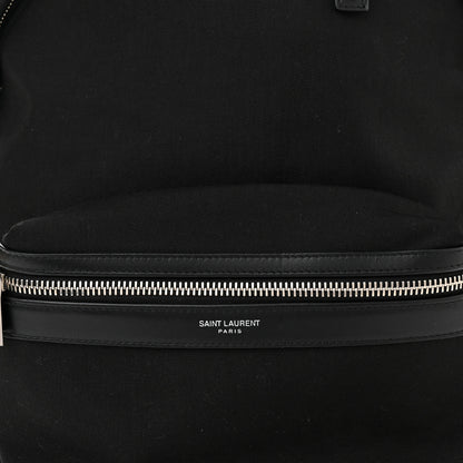 Saint Laurent Canvas City Backpack Black 8 of 10