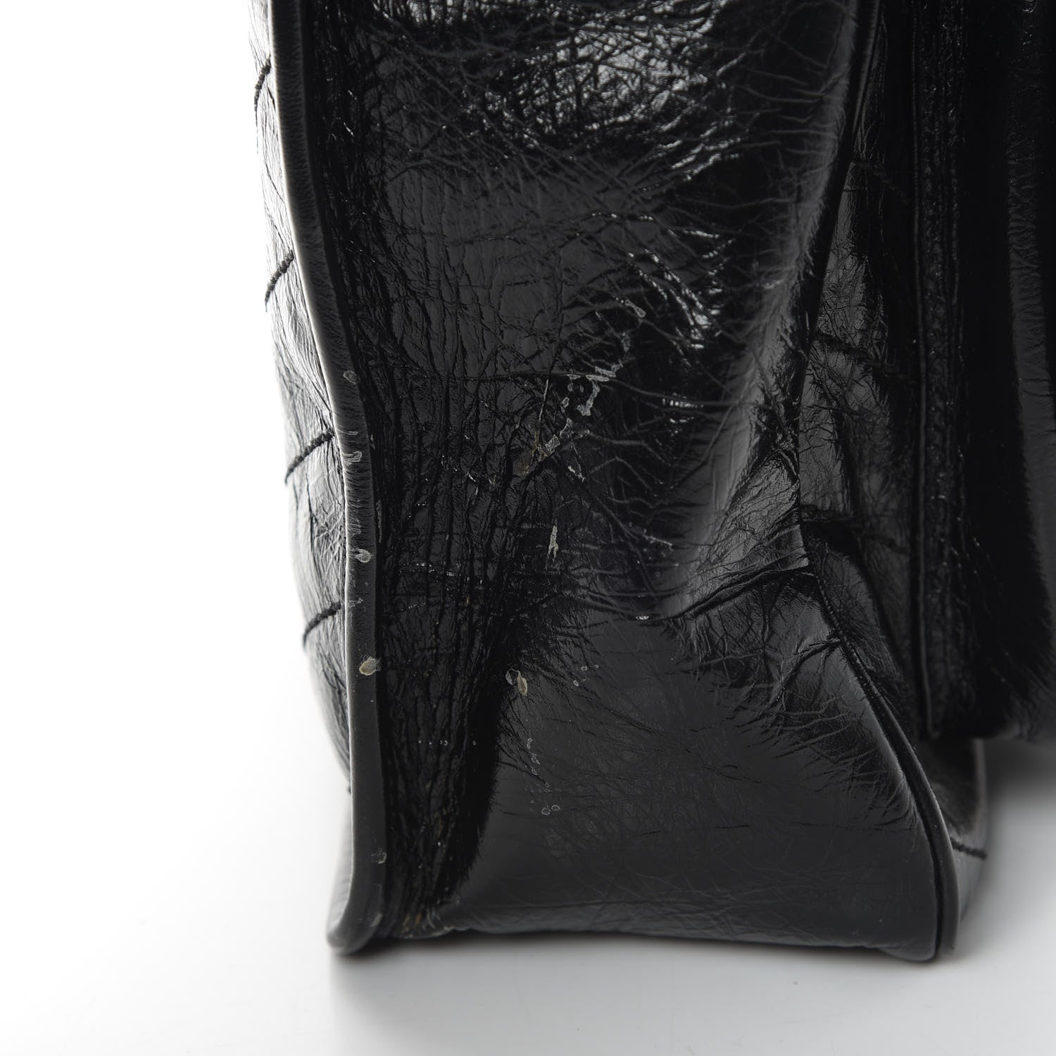 Saint Laurent Crinkled Calfskin Matelasse Monogram Large Niki Chain Satchel Black 20 of 20